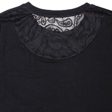 Cargar imagen en el visor de la galería, Short Sleeve T-Shirt Black Bling Hearts for Women
