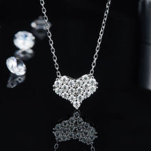 Load image into Gallery viewer, Moissanite 925 Sterling Silver Heart Necklace
