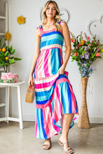 Load image into Gallery viewer, Striped Sleeveless Maxi Dress
