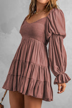 Cargar imagen en el visor de la galería, Smocked Off-Shoulder Tiered Mini Dress
