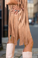 Load image into Gallery viewer, Full Size Fringe V-Neck Sleeveless Mini Dress
