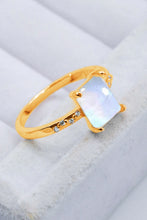 Load image into Gallery viewer, Square Moonstone Ring
