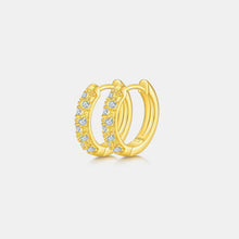 Load image into Gallery viewer, Moissanite 925 Sterling Silver Huggie Earrings
