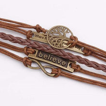 Cargar imagen en el visor de la galería, Alloy PU Leather Rope Bracelet
