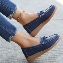 Cargar imagen en el visor de la galería, Weave Wedge Heeled Loafers
