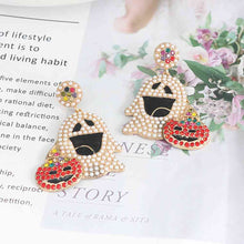 Cargar imagen en el visor de la galería, Ghost Rhinestone Alloy Earrings
