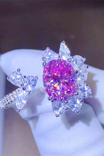 Cargar imagen en el visor de la galería, 3 Carat Moissanite 925 Sterling Silver Open Ring
