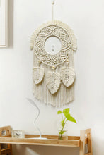 Cargar imagen en el visor de la galería, Hand-Woven Fringe Macrame Wall Hanging
