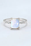 Square Moonstone Ring