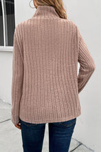 Load image into Gallery viewer, Ribbed Turtleneck Long Sleeve Sweater
