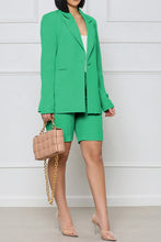 Cargar imagen en el visor de la galería, Long Sleeve Blazer and Shorts Set
