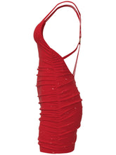Cargar imagen en el visor de la galería, Glitter Double Spaghetti Straps Mini Dress

