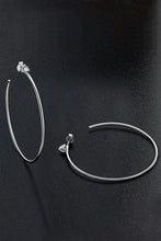 Cargar imagen en el visor de la galería, 925 Sterling Silver Moissanite Hoop Earrings
