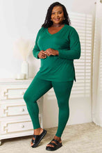 Load image into Gallery viewer, Zenana Lazy Days Full Size Long Sleeve Top and Leggings Set
