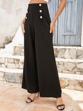 Cargar imagen en el visor de la galería, Buttoned High Waist Relax Fit Long Pants
