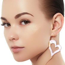 Load image into Gallery viewer, Light Pink Matte Gold Earrings

