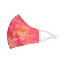 Load image into Gallery viewer, Pink and Yellow Tie Dye Mask
