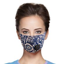 Load image into Gallery viewer, Blue Cheetah Filter Mask
