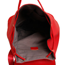 Load image into Gallery viewer, Red Embroidered Flower Backpack
