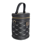 Black Top Handle Barrel Clutch