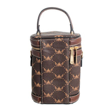 Cargar imagen en el visor de la galería, Dark Brown Top Handle Barrel Clutch
