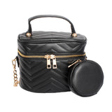 Purse Black Vanity Case Crossbody for Women