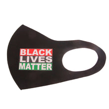 Load image into Gallery viewer, Multi Color Print BLACK LIVES MATTER Mask
