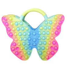 Load image into Gallery viewer, Rainbow Butterfly Bubble Pop Bag
