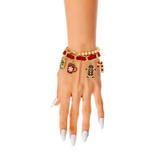 Load image into Gallery viewer, Red Xmas Cocoa Bracelets
