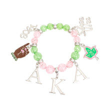Load image into Gallery viewer, Bracelet Pink Green AKA Charm Bracelet for Women
