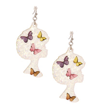 Load image into Gallery viewer, Dangle Multi Med Afro Butterfly Earrings for Women
