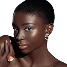 Load image into Gallery viewer, Silver Black 3pcs Coco Designer Studs
