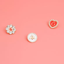 Load image into Gallery viewer, Gold Crystal 3pcs Bee Designer Studs
