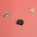 Silver 3 Pcs Melanin Poppin Studs