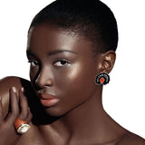 Silver 3 Pcs Melanin Poppin Studs