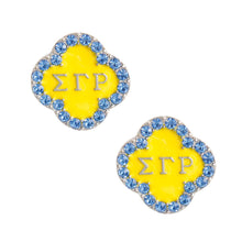 Load image into Gallery viewer, Blue Gold Sorority Studs
