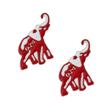 Load image into Gallery viewer, Red White Elephant Studs
