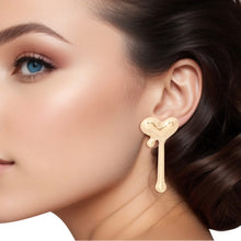 Load image into Gallery viewer, Stud Gold Small Dripping Heart Earrings for Women
