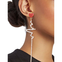 Load image into Gallery viewer, Gold Heartbeat Earrings
