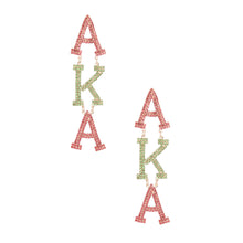 Load image into Gallery viewer, AKA Dangle Bling Earrings
