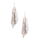 Silver Mesh Chainmail Earrings