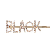 Load image into Gallery viewer, Gold BLACK Sparkle Hair Pin
