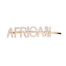 Load image into Gallery viewer, Gold AFRICAN Sparkle Hair Pin
