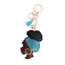 Cargar imagen en el visor de la galería, Aqua Turban Woman Keychain
