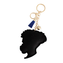 Cargar imagen en el visor de la galería, Blue Hair Woman Keychain
