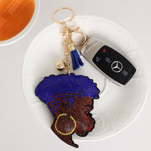 Cargar imagen en el visor de la galería, Blue Hair Woman Keychain
