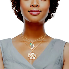 Load image into Gallery viewer, Gold Black Queen 2 Pcs Chains
