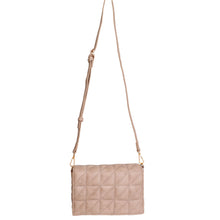 Load image into Gallery viewer, Light Brown Quilted Boxy Crossbody
