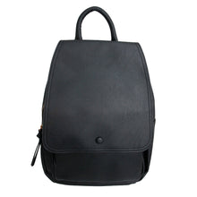 Load image into Gallery viewer, Black Flap Convertible Backpack Bag
