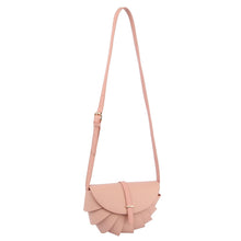 Load image into Gallery viewer, Blush Pleated Semicircle Crossbody
